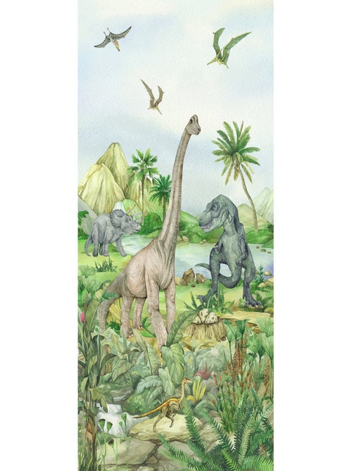 Poster intissé - Dinosaures en couleurs - 150 x 270 cm - Kiabi