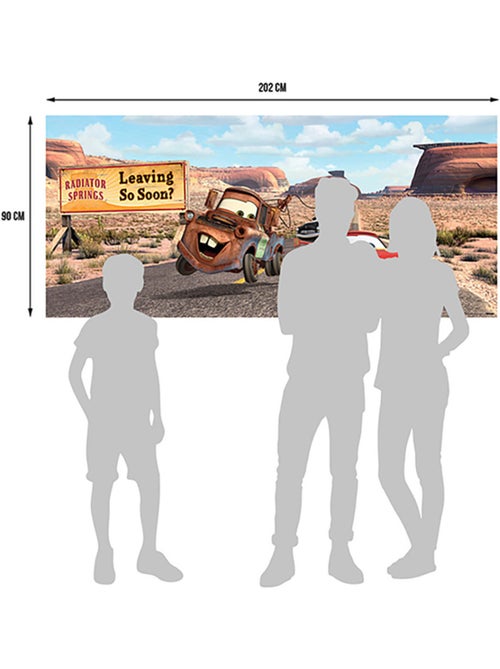 Poster intissé - disney cars canyon - 202x90 cm - Kiabi