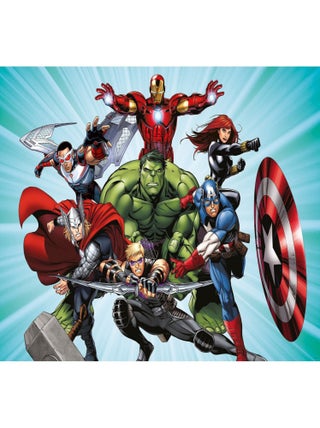 Poster intissé - Disney Marvel -les avengers en action - 155 cm x 110 cm