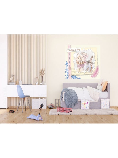 Poster Intissé - Disney Winnie l'ourson - modèle Winnie et ses amis - crayonné 155 cm x 110 cm - Kiabi