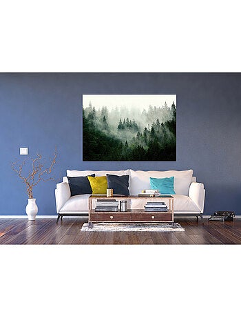 Poster intissé - forêt brumeuse - 155x110 cm