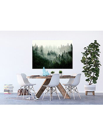Poster intissé - forêt brumeuse - 155x110 cm