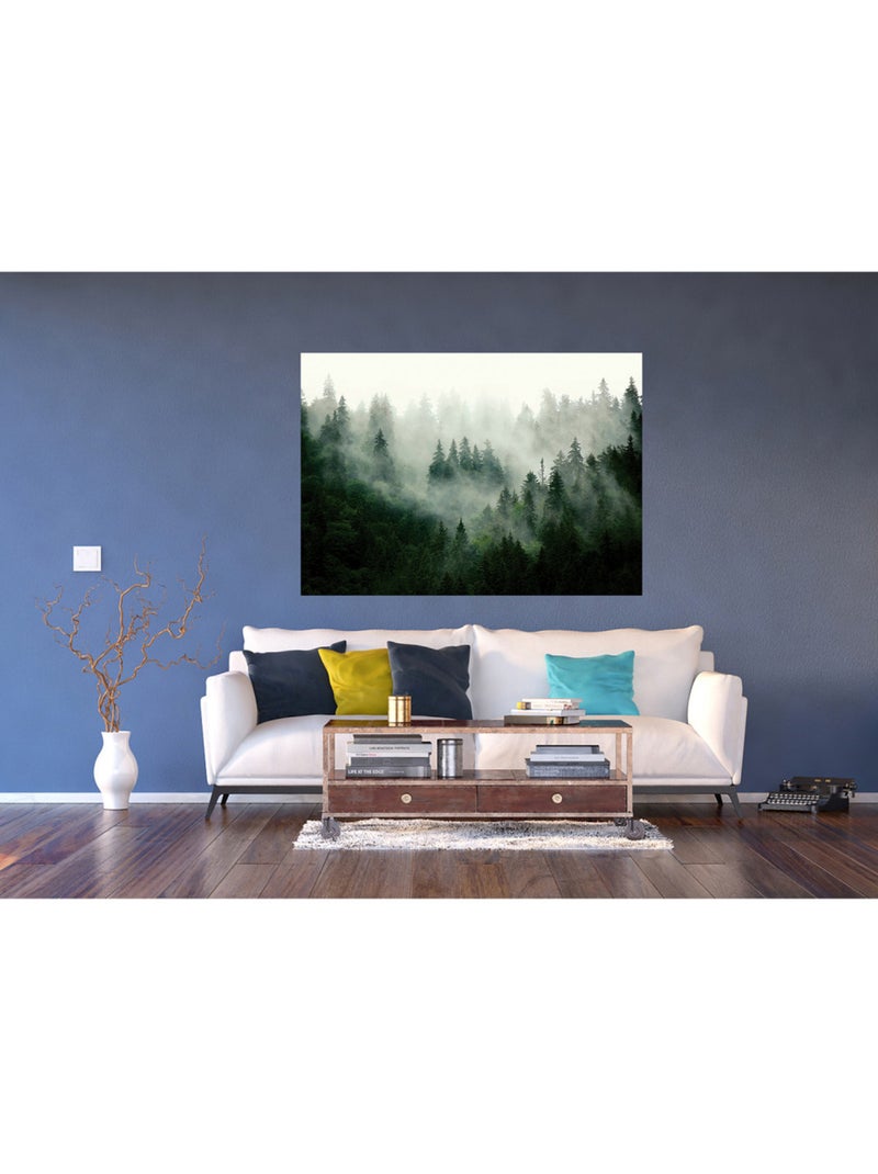 Poster intissé - forêt brumeuse - 155x110 cm Multicolore - Kiabi