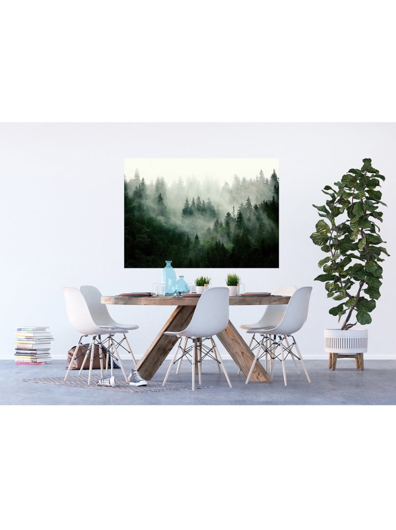 Poster intissé - forêt brumeuse - 155x110 cm Multicolore - Kiabi