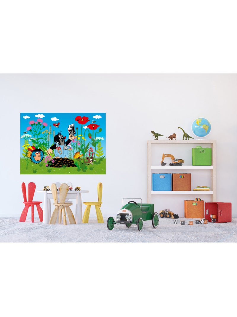 Poster intissé - la petite taupe dans le jardin - 155x110 cm Multicolore - Kiabi