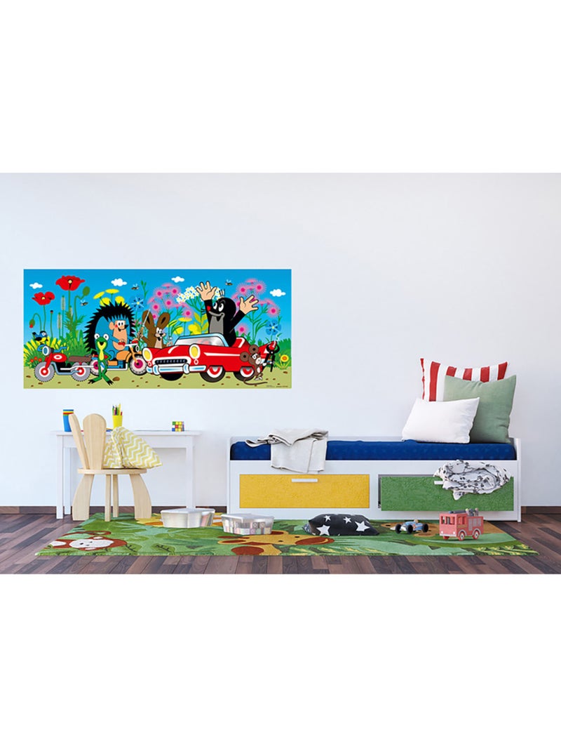 Poster intissé - la petite voiture taupe - 202x90 cm Multicolore - Kiabi
