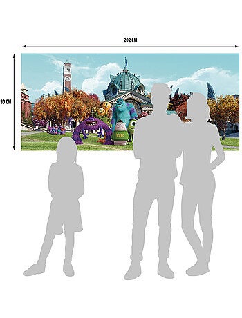 Poster intissé - monstres et cie de disney - 202x90 cm