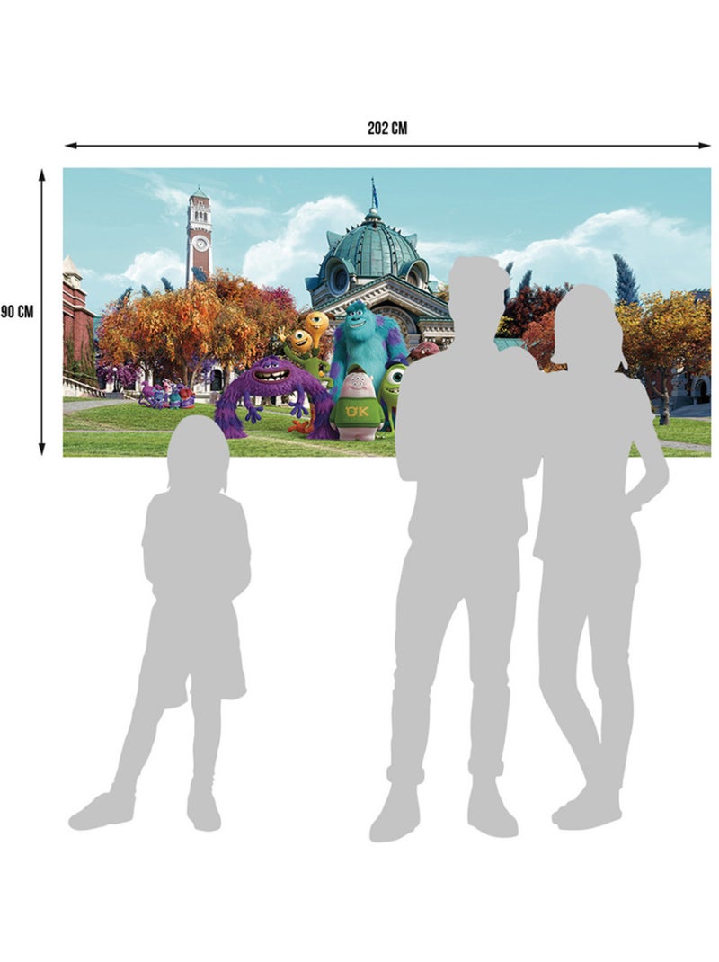 Poster intissé - monstres et cie de disney - 202x90 cm Multicolore - Kiabi