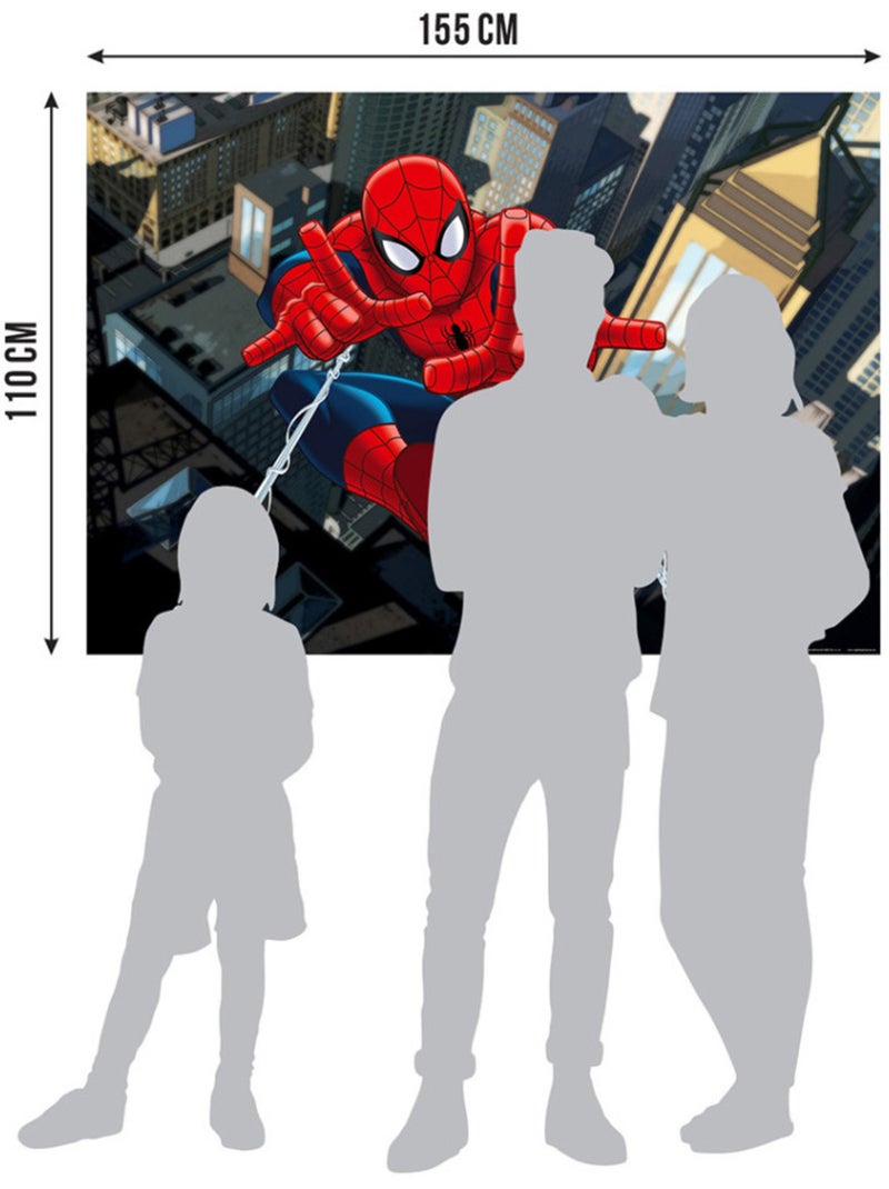 Poster intissé - spider-man de marvel dans la ville - 155x110 cm Multicolore - Kiabi