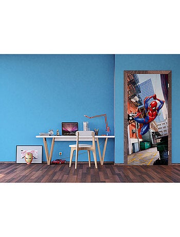 Poster intissé - spider-man de marvel en ville - 90x202 cm