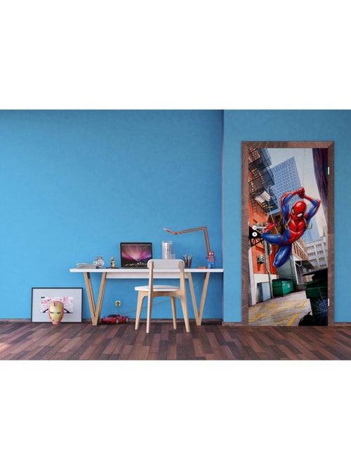 Poster intissé - spider-man de marvel en ville - 90x202 cm - Kiabi Poster intissé - spider-man de marvel en ville - 90x202 cm - Kiabi