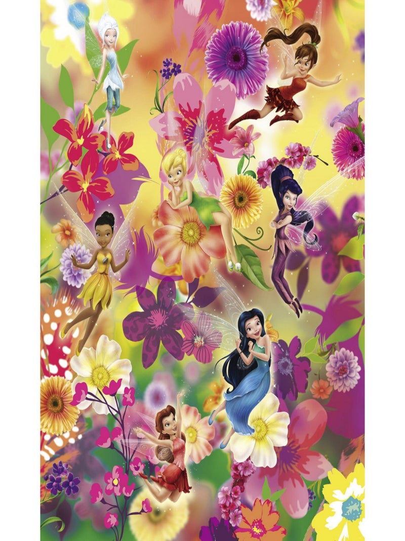 Poster Intissé Fée Clochette et ses amies 200X250 CM Multicolore - Kiabi