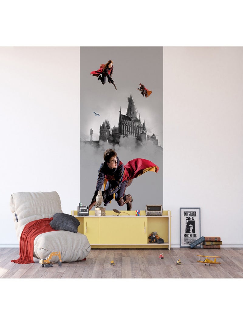Poster intissé Harry Potter Quidditch 3 personnages - 150 x 270 cm Multicolore - Kiabi