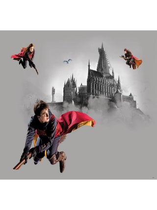 Poster intissé Harry Potter Quidditch 3 personnages - 155 x 110 cm