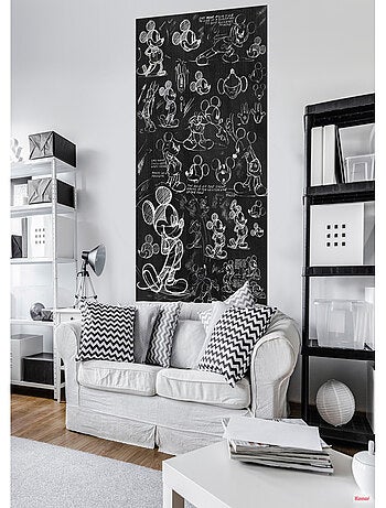 Poster intissé tableau à la craie Mickey Disney 120x200cm