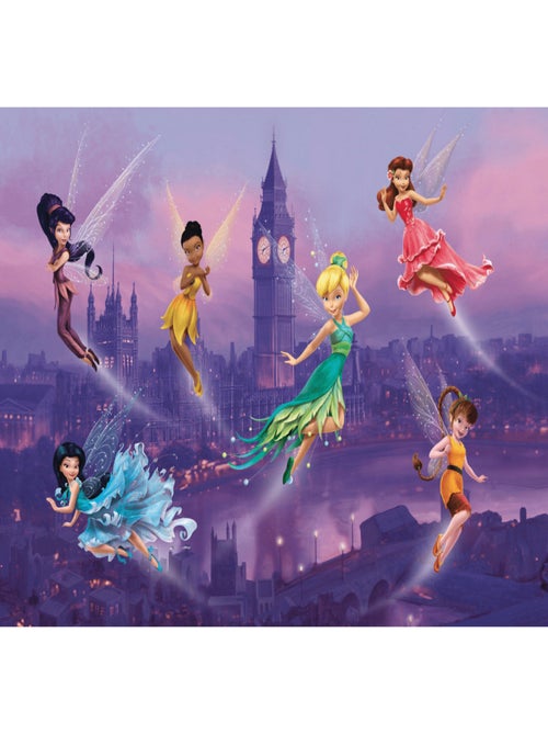 Poster Intissé XXL - Fée Clochette Disney et ses amies à Londres - 255 cm x 180 cm - Kiabi
