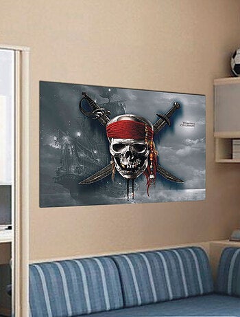 Poster intisse XXL Pirates des Caraïbes Disney 155X115 CM