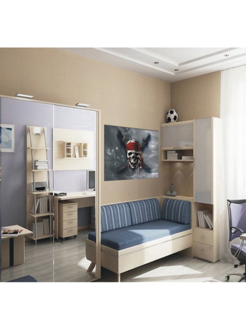 Poster intisse XXL Pirates des Caraïbes Disney 155X115 CM - Kiabi