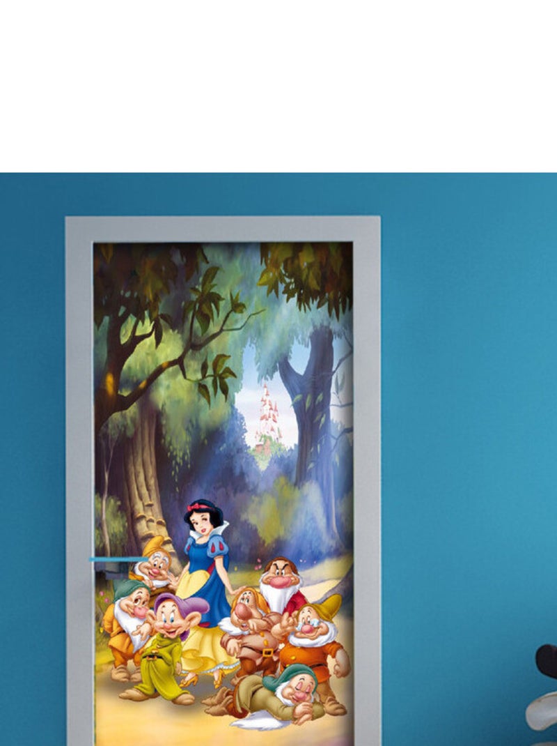 Poster porte Blanche neige Princesse Disney intisse 90X202 CM Multicolore - Kiabi