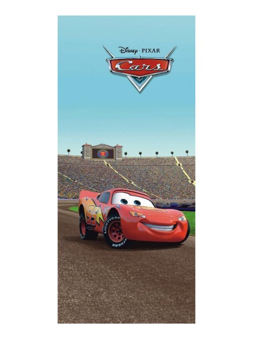 Poster porte Cars Flash Mc Queen Disney intisse 90X202 CM - Kiabi