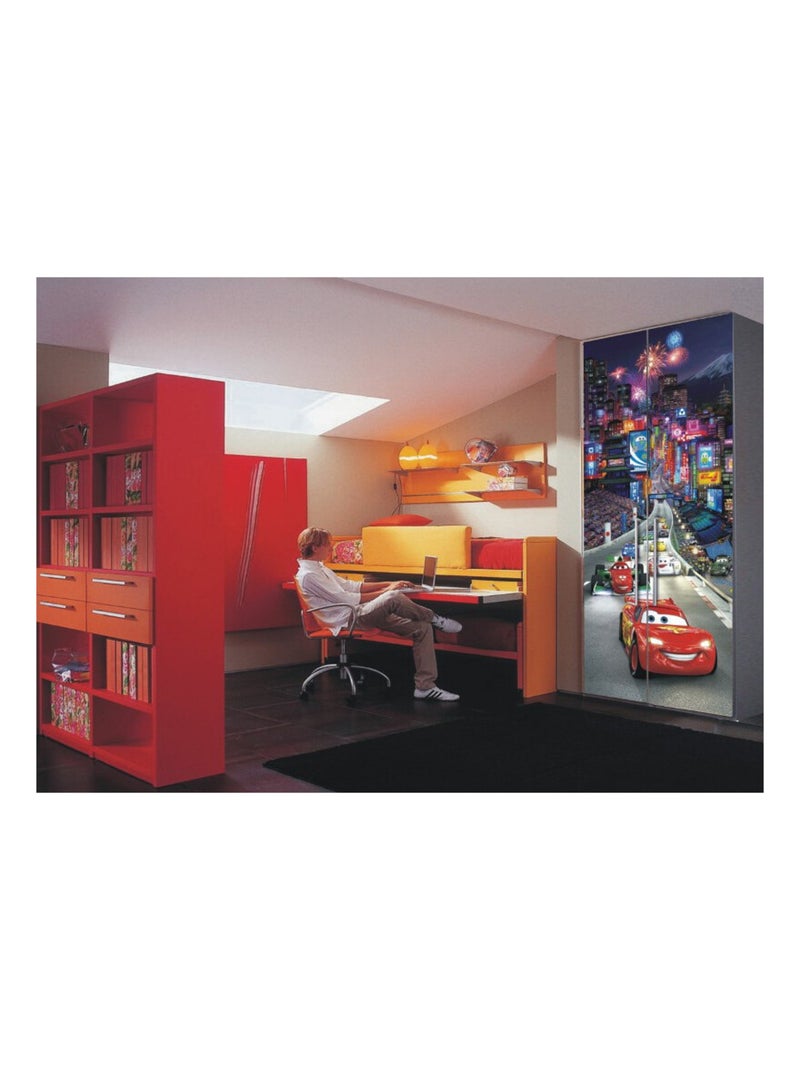 Poster porte Cars Japon Disney intisse 90X202 CM Multicolore - Kiabi