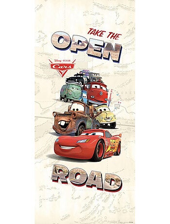 Poster porte Cars Open Raod Disney intisse 90X202 CM