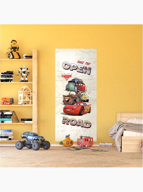 Poster porte Cars Open Raod Disney intisse 90X202 CM - Kiabi