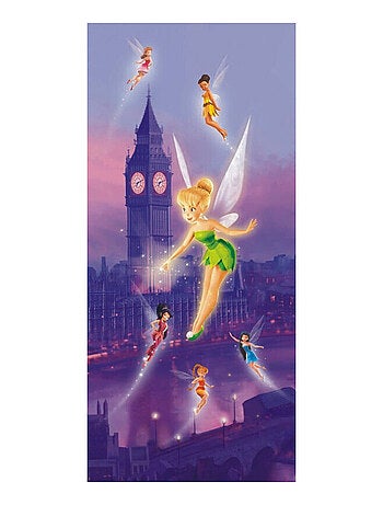 Poster porte Fée Clochette à Londres Disney Fairies intisse 90X202 CM