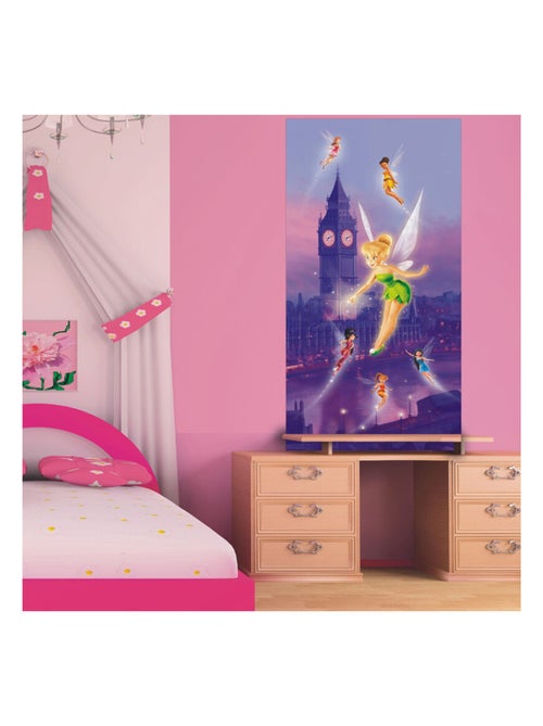 Poster porte Fée Clochette à Londres Disney Fairies intisse 90X202 CM - Kiabi
