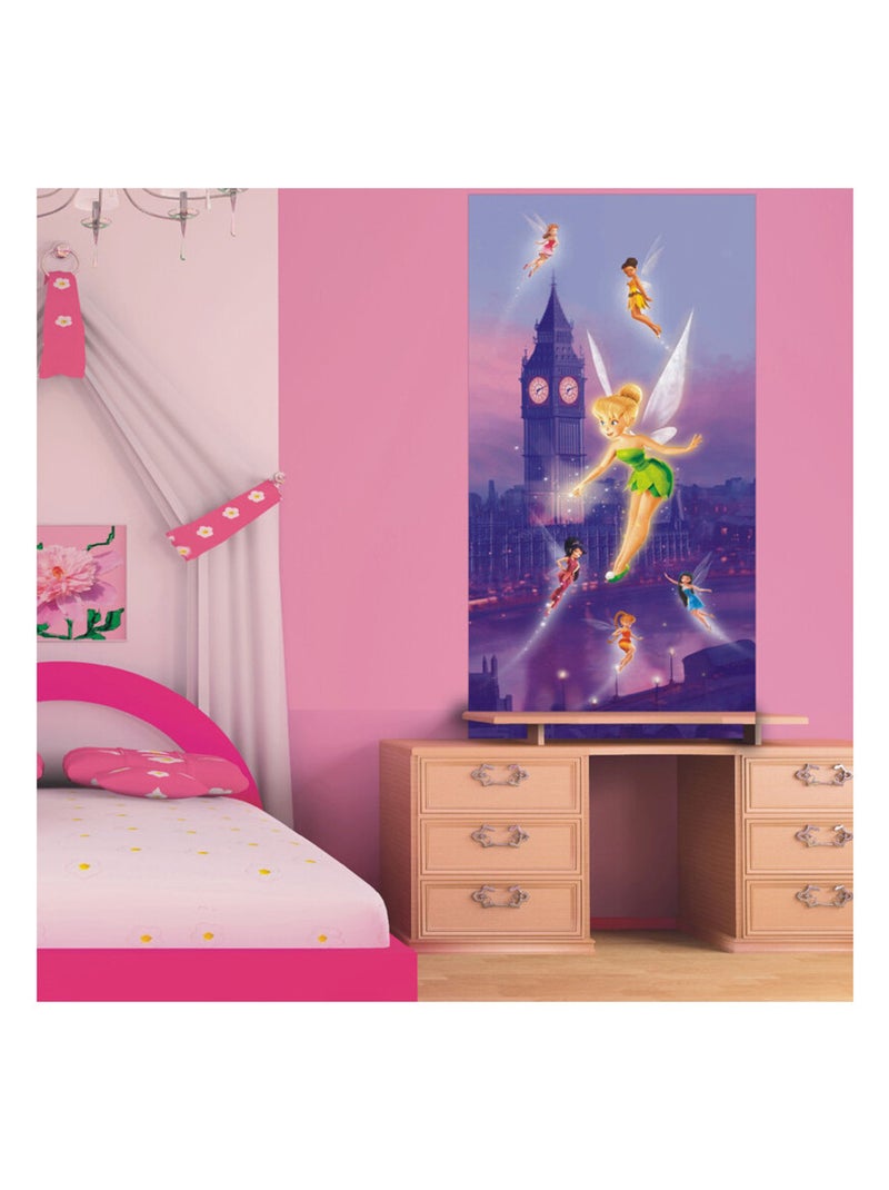 Poster porte Fée Clochette à Londres Disney Fairies intisse 90X202 CM Multicolore - Kiabi