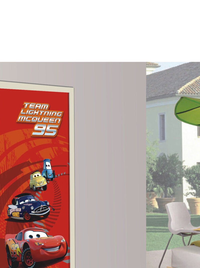 Poster porte Flash 95 Cars Disney intisse 90X202 CM Multicolore - Kiabi