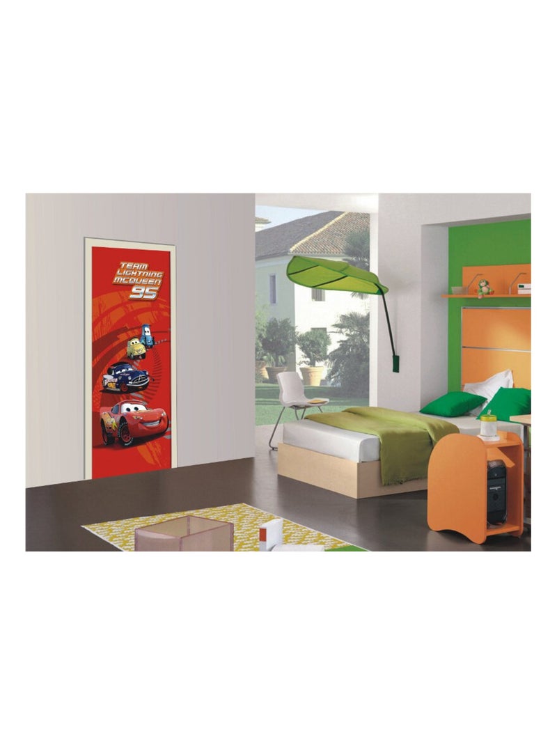 Poster porte Flash 95 Cars Disney intisse 90X202 CM Multicolore - Kiabi
