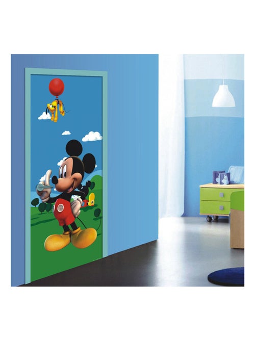 Poster porte La Maison de Mickey Disney intisse 90X202 CM - Kiabi