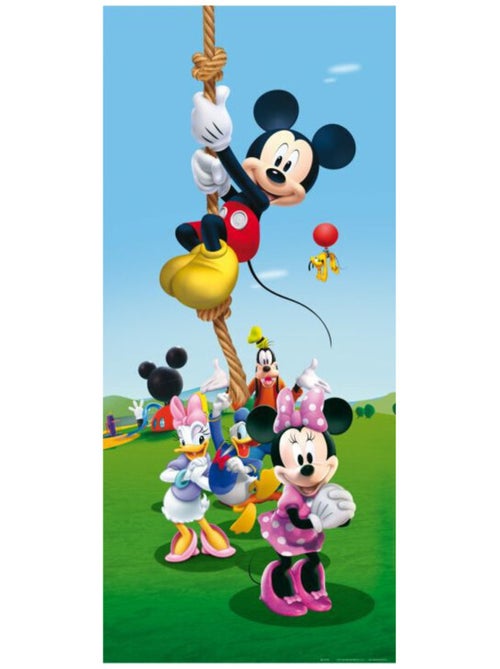 Poster porte La Maison de Mickey et ses Amis Disney intisse 90X202 CM - Kiabi