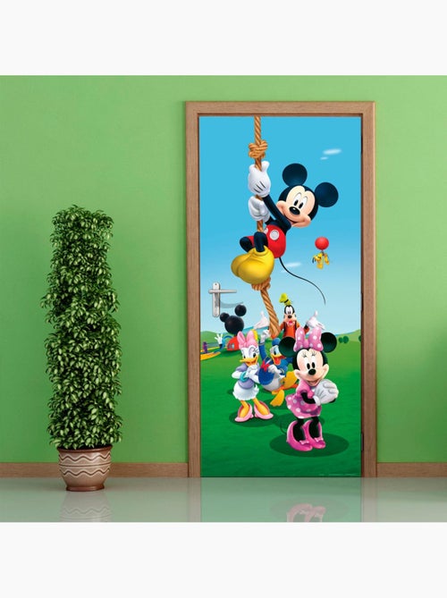 Poster porte La Maison de Mickey et ses Amis Disney intisse 90X202 CM - Kiabi