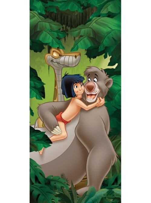 Poster porte Le Livre de la Jungle Disney intisse 90X202 CM - Kiabi