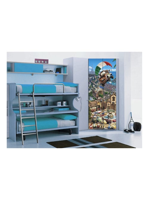 Poster porte Martin Cars Disney intisse 90X202 CM - Kiabi