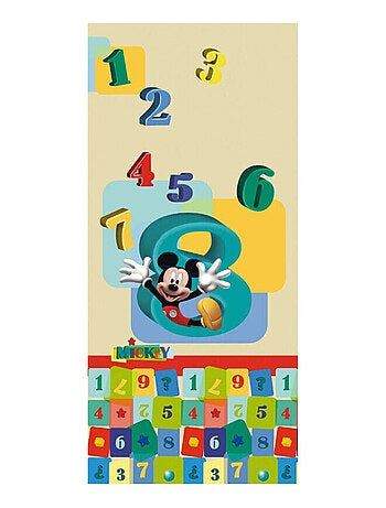 Poster porte Mickey apprend à compter Disney intisse 90X202 CM