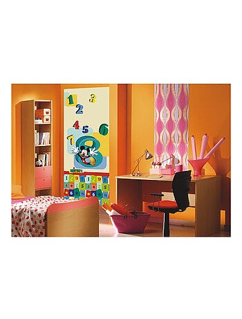 Poster porte Mickey apprend à compter Disney intisse 90X202 CM
