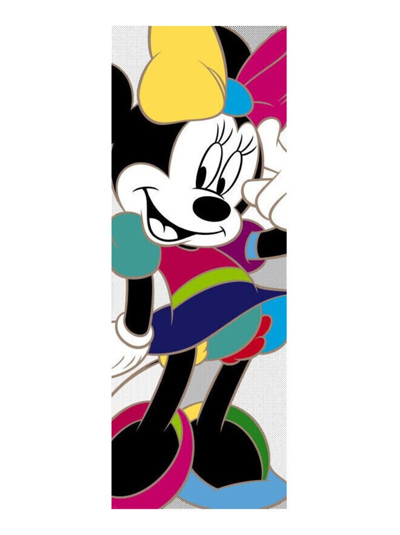 Poster porte Minnie Mouse couleurs Disney 73x202cm Multicolore - Kiabi