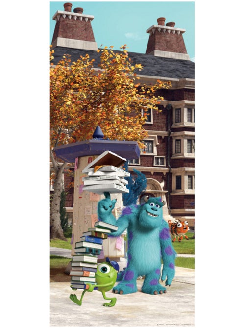 Poster porte Monstres et Compagnie 2 Pixar intisse 90X202 CM - Kiabi