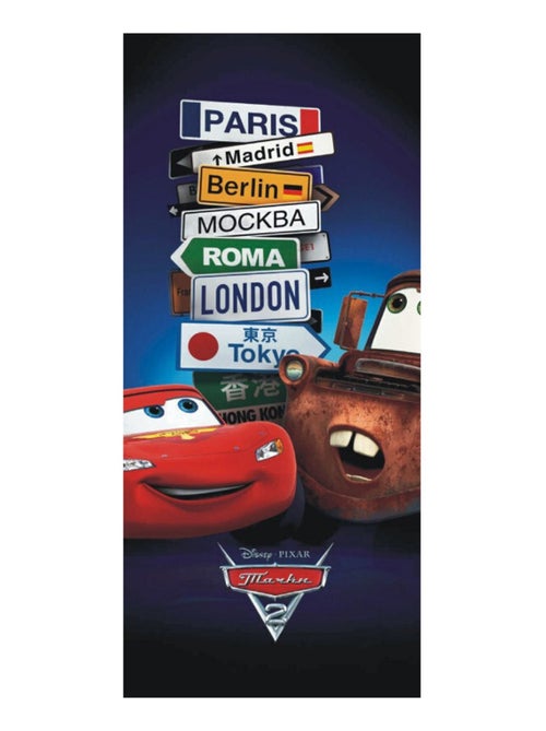 Poster porte Movies Cars Disney intisse 90X202 CM - Kiabi