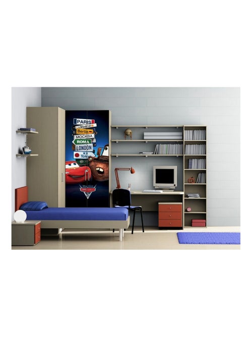 Poster porte Movies Cars Disney intisse 90X202 CM - Kiabi