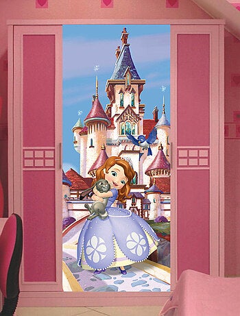 Poster porte Princesse Sofia Disney intisse 90X202 CM