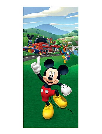 Poster pour porte Mickey Mouse et ses amis Donald et Pluto de Disney intisse 90X202 CM