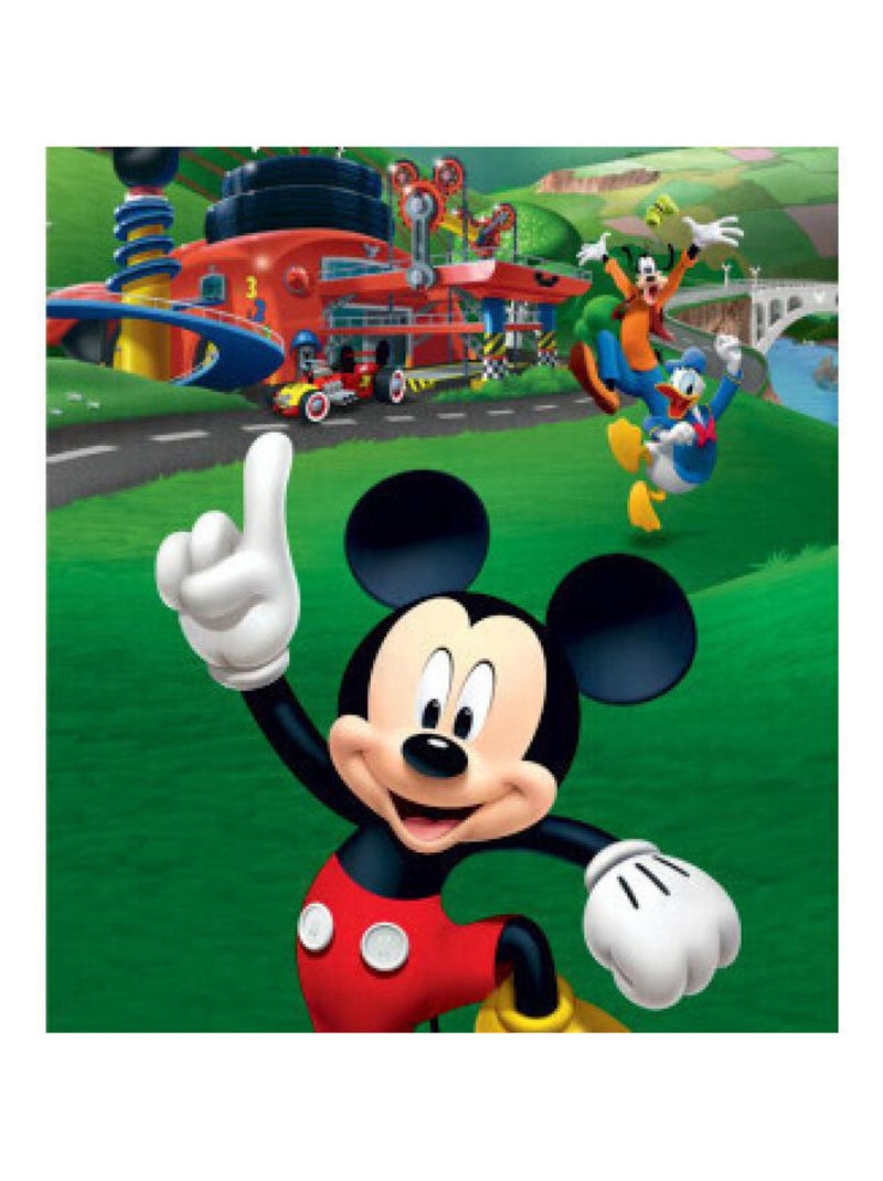 Poster pour porte Mickey Mouse et ses amis Donald et Pluto de Disney intisse 90X202 CM Multicolore - Kiabi