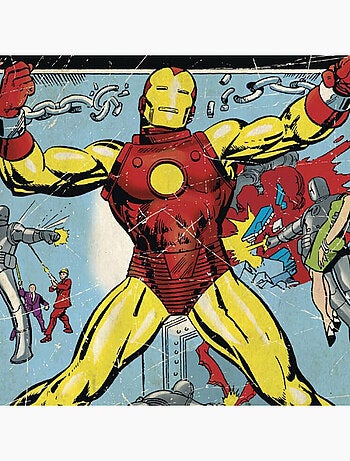 Poster Stickers Iron Man The Birth of The Power Iron Man Marvel