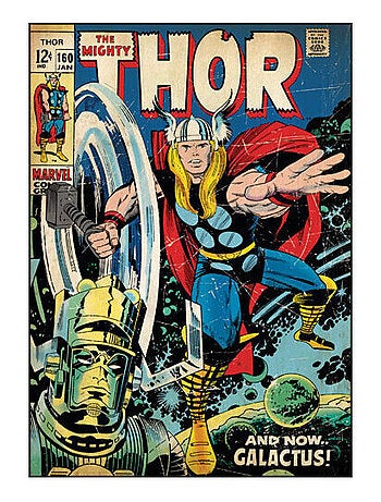 Poster Stickers Thor And Now Galactus Marvel