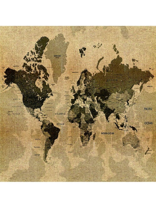 Poster Thème carte du monde - 360 x 270 cm - Kiabi