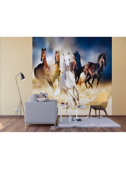 Poster Thème chevaux courent - 360 x 270 cm - Kiabi